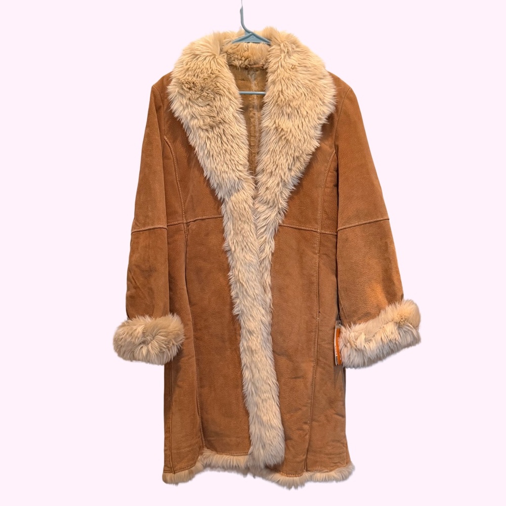 NWT VIntage Wilsons Maxima Leather Suede Penny Lane Coat Sz Medium